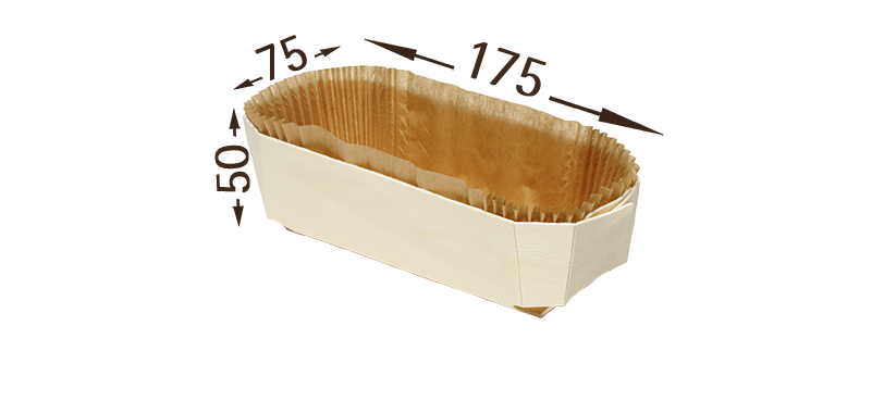  wooden baking cups